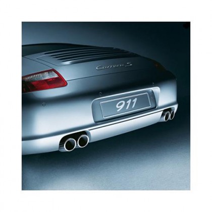 Tail Pipes Twin Round OE Porsche 997 Carrera / S / S4 Sports Switchable 2005-09