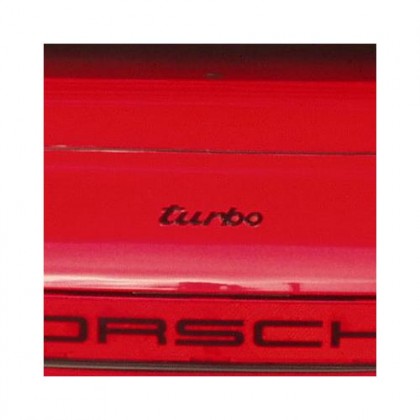 Rear Badge Turbo in Black (Small) 911 964 & 993 1974-1998