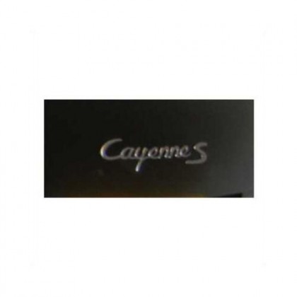 Rear Badge "Cayenne S"  in Silver 2003-2011 ( Large Type )