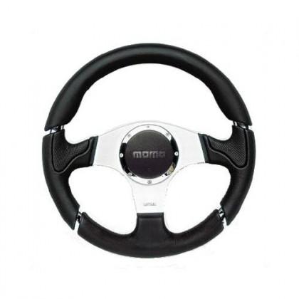 Momo Millenium Black Leather Steering Wheel Fits All Models 1965-Onwards