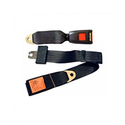 Seat Belt Rear Lap 2 Point Static Black All 924 944 968 & 911 1965-1998