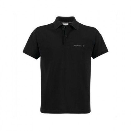 Porsche Selections Mens Classic Polo Shirt Black Genuine Merchandise
