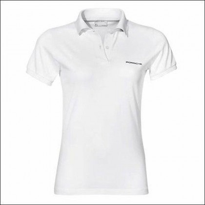 Porsche Selections Womens Classic Polo Shirt in White