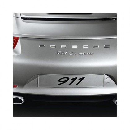 Rear CARRERA Badge Only Chrome (smaller 991 type)