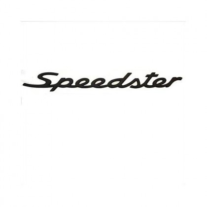 Rear Badge 'Speedster' Black