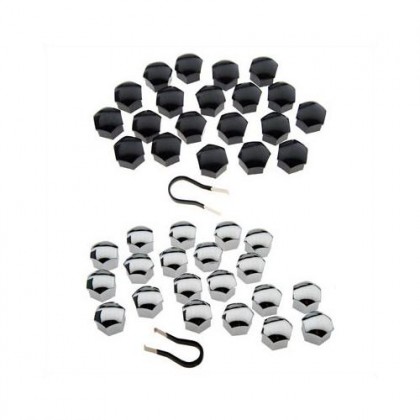 Wheel Nut Covers Black For All Models