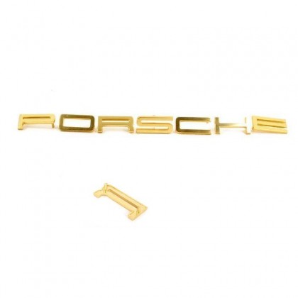 Letter Set  "PORSCHE" in Gold letters All 911 / 912 & 914 1965-1973