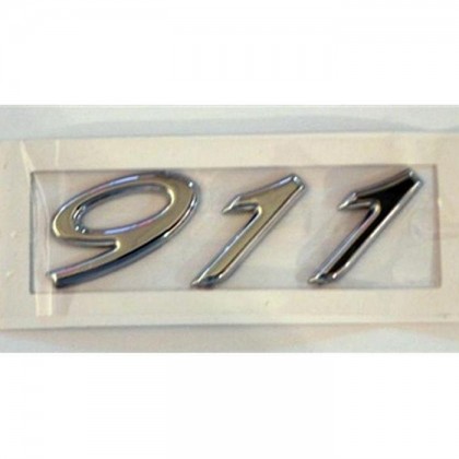 Rear 911 Badge in Chrome small 991 Type for Later Models