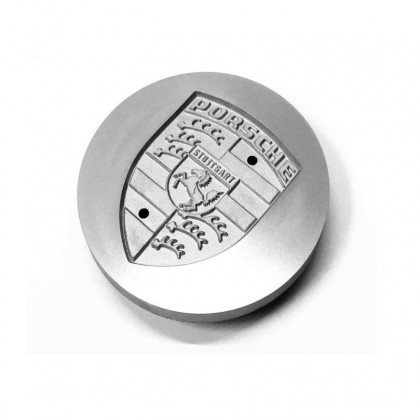 Wheel Cap Classic Brushed Metal with Porsche Crest All modele 944 968 928