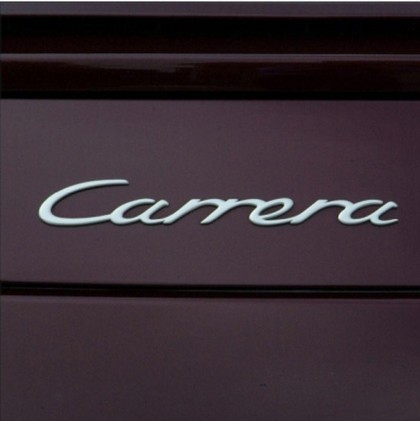 Rear Badge Carrera Silver (Large type ) for All cars upto 1998-2012