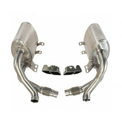 EurocupGT High Flow 304 Stainless Rear Boxes +Tail Pipes All 997 Carrera models