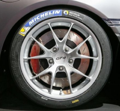 GT4 Wheel Cap in Silver Grey Fit All Porsche Wheels ( Not Macan )