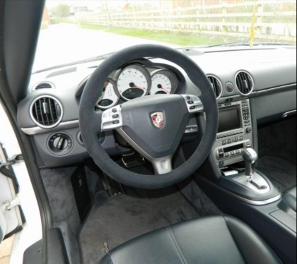 Alcantara Triangle Air Bag Steering Wheel Trimmed Porsche 997 987 Boxster Cayman