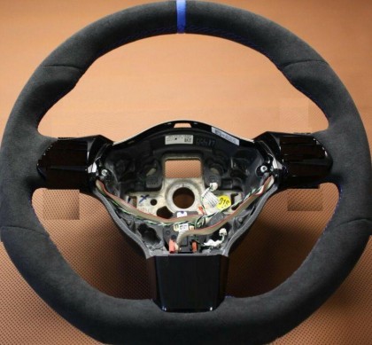 Alcantara Air Bag Steering Wheel Round Air Bag Porsche 997 Boxster Cayman
