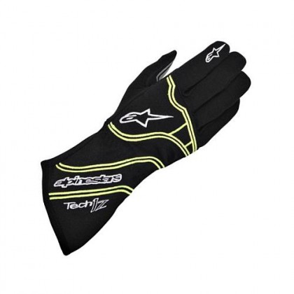 Alpinestars Tech 1-Z Motorsport Gloves Black Fluo Yellow