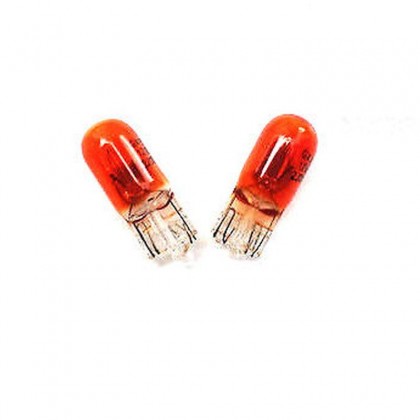 Bulb Side Repeater / indicator in Wing Amber Capless per pair All 1974-Onwards