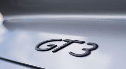 Rear Badge GT3 Badge ( Small 991 ) Genuine 911 raised 3D Black Decal on engine