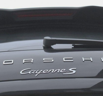 Cayenne S  Badge in Silver (small type) 2011-Onwards ( Not Chrome )