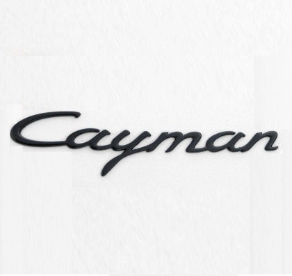 Cayman Rear Badge in Black ( Large 987 type )  2005-2012