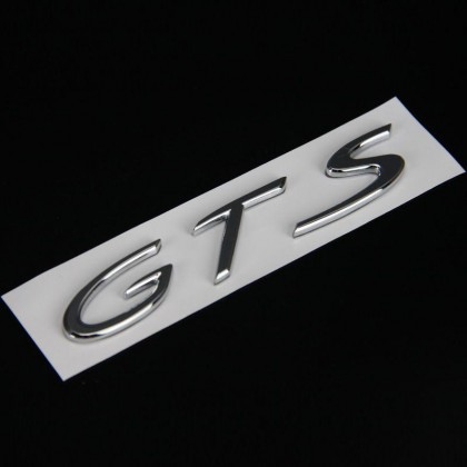 GTS Badge in Chrome ( Small Late Type ) All Models