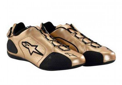 Alpinestars F1 Sports Shoes Gold & Black Training Shoe UK 5.5 / Euro 39