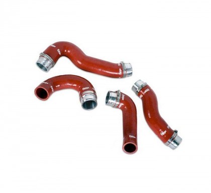 Porsche 996 Turbo / GT2 Silicone Forge Intercooler Boost Pipes In RED 2000-2004