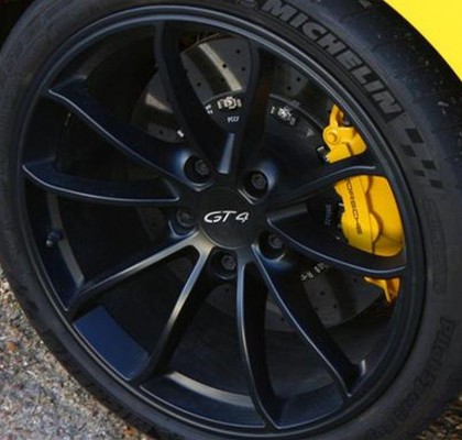 GT4 Wheel Cap in Black Fit All Porsche Wheels (Ex Macan )