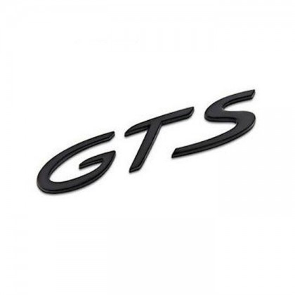 GTS Badge in Gloss Black (Smaller type) All Models 2011-Onwards