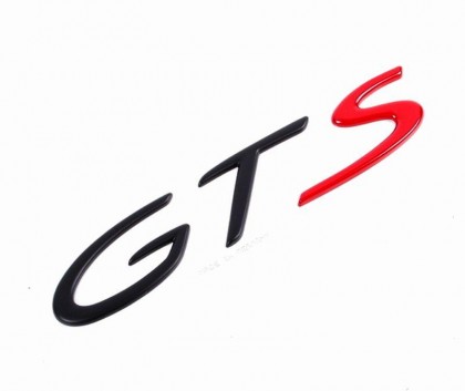 GTS Decal Rear Black GT with Red S ( Large Type ) All upto 2012