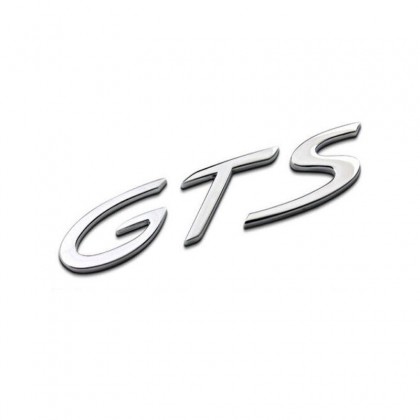 GTS Badge in Matt Silver ( Small Late Type ) All Models