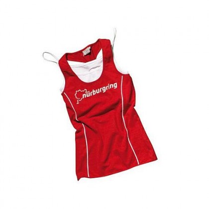 Ladies Nurburgring Sports Collection 2 in 1 Vest Top Red