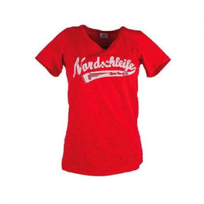 Ladies Nurburgring Vintage T-shirt Red