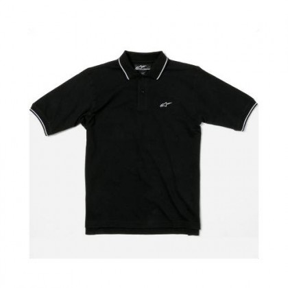 Alpinestars Nelson Pique Polo Shirt in Black Sizes Small