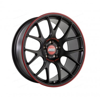 BBS Motorsport 19" Set Nurburgring Satin Black with Red Detail Limited Edition