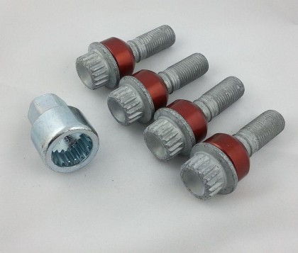 Locking Wheel Bolts OE Porsche Cayenne models (also use with 6mm & 9mm Spacers)