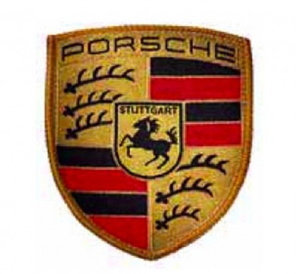 Porsche Original Embroidered Crest Woven Sew on Patch/Badge Genuine Merchandise