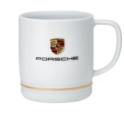 Genuine Porsche Crest Coffee Mug 911 Carrera Tea Cup 944 928 Boxster Cayenne