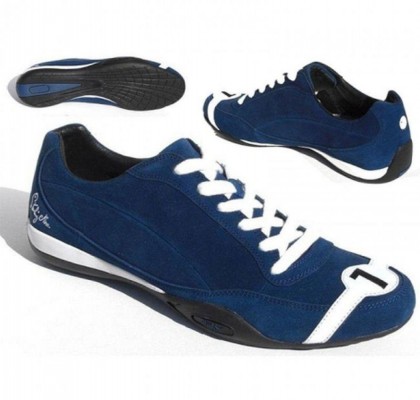Stirling Moss Blue Suede Driving Shoe By Nicolas Hunziker