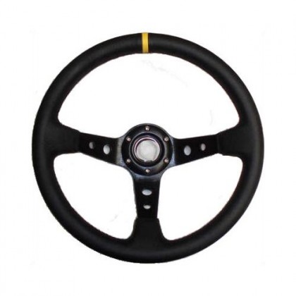 EuroCupGT Classic Race & Rally Dished Leather Steering Wheel All Models 1965-On