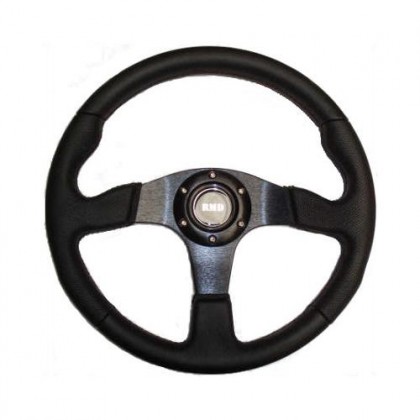 EuroCupGT Black Leather Race Steering Wheel All Models 1965-Onwards