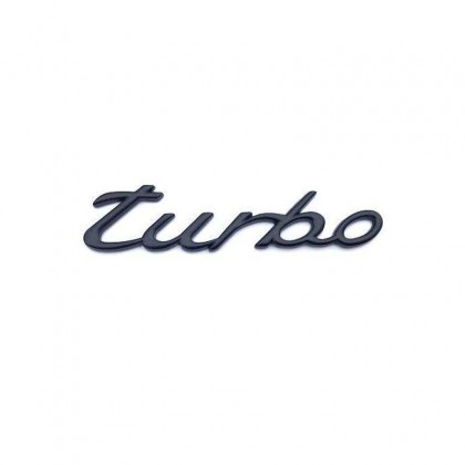 Turbo Badge in Black ( Small late Models ) 2010-Onwards 120mmx25mm