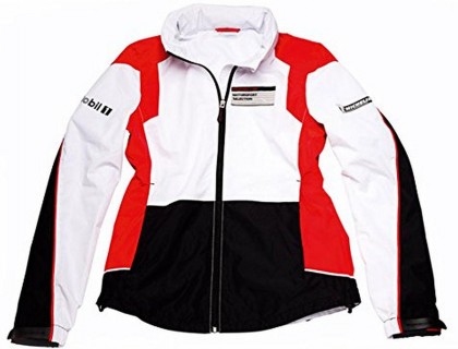 Porsche Motorsport Ladies Windbreaker Jacket Black/White/Red XLarge