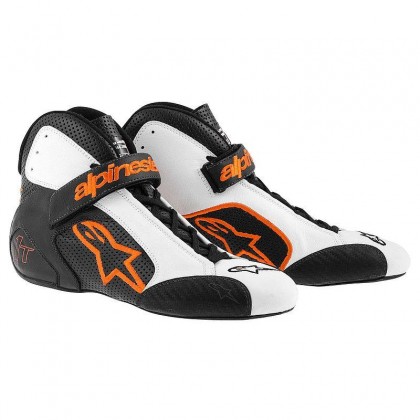 Alpinestars Tech 1-T Shoes 134 Black Orange White UK 7 / Euro 40.5