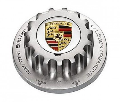 Porsche Crest Bottle Opener Wheel Centrelock Design