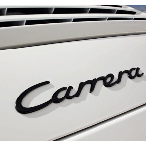 Buy Rear Carrera Badge in Black ( Small 991 Style ) online