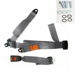 Buy Seat Belt Rear Lap 3 Point Static Silver All 924 944 968 & 911 1965-1998 online