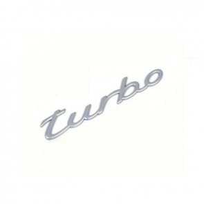 Buy Decal Rear Turbo Badge in Matt Silver All Models 1989-2012 ( Large Script ) online